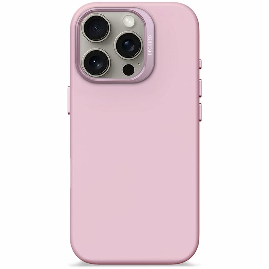 Decoded siliconen MagSafe iPhone 16 Pro hoesje lila