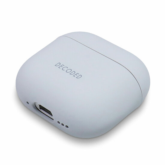 Decoded siliconen AirPods 4 hoesje grijs