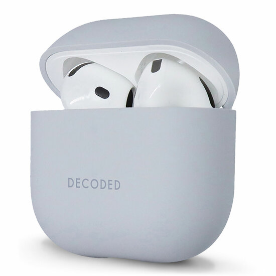 Decoded siliconen AirPods 4 hoesje grijs