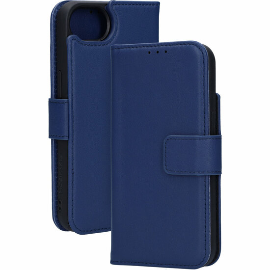 Mobiparts leren 2 in 1 Wallet iPhone 16e hoesje blauw