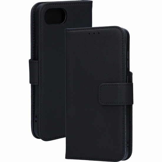 Mobiparts leren Wallet iPhone 16e hoesje zwart