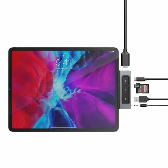 HyperDrive USB-C 6-in-1 hub media
