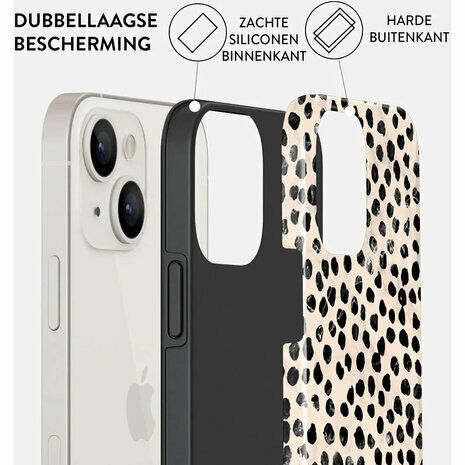 Burga Tough iPhone 15 hoesje almond latte MagSafe
