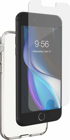 InvisibleShield Glass Elite+ iPhone SE 2022 / 2020 glazen screenprotector en hoesje