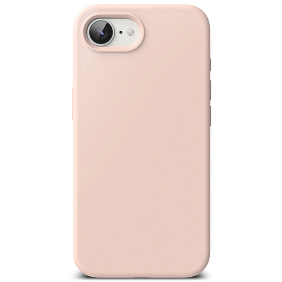 Ringke Siliconen MagSafe iPhone 16e hoesje roze