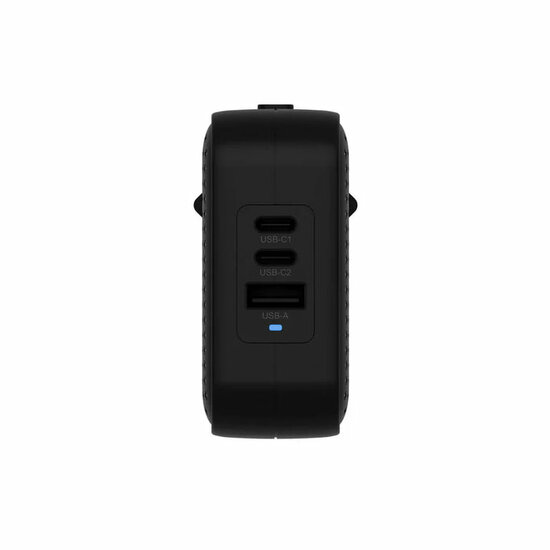 HyperDrive 3-Port Travel Charger 70 watt oplader zwart