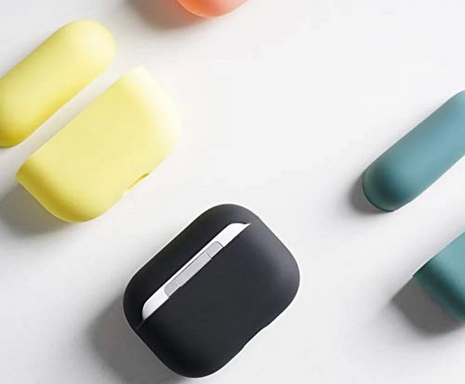TechProtection silicone AirPods Pro hoesje Zwart