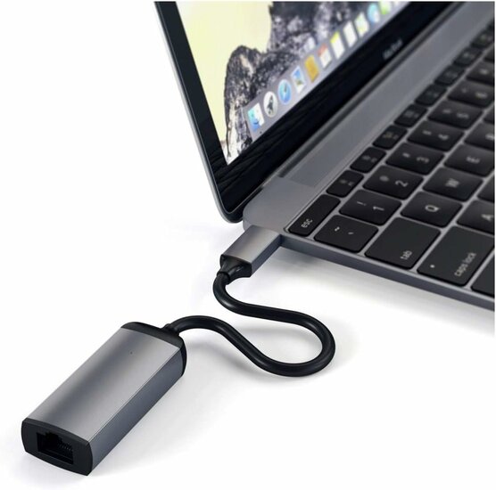 Satechi USB-C naar Gigabit Ethernet adapter