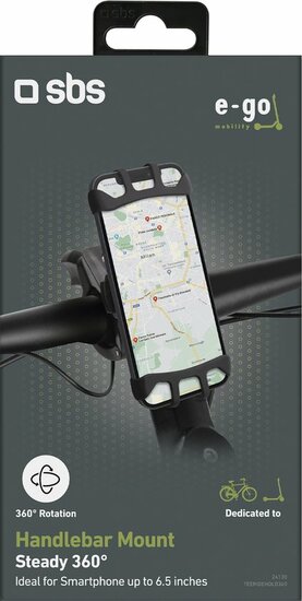SBS 360 Rotatable&nbsp;universele stevige fietshouder zwart