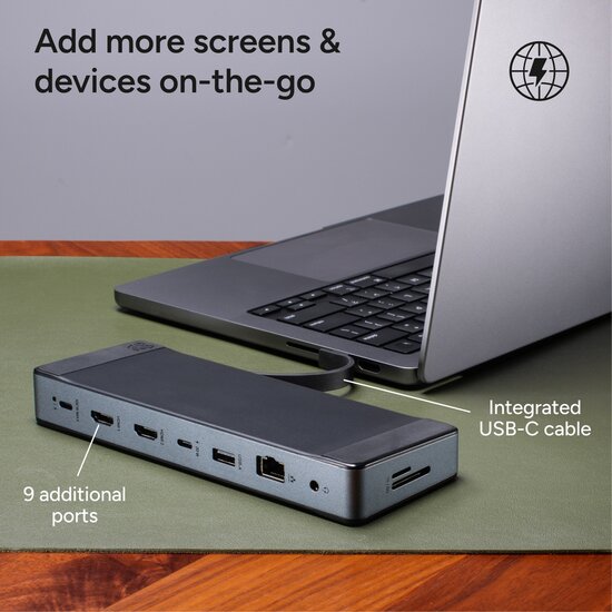 ZAGG 9-poort USB-C hub met HDMI