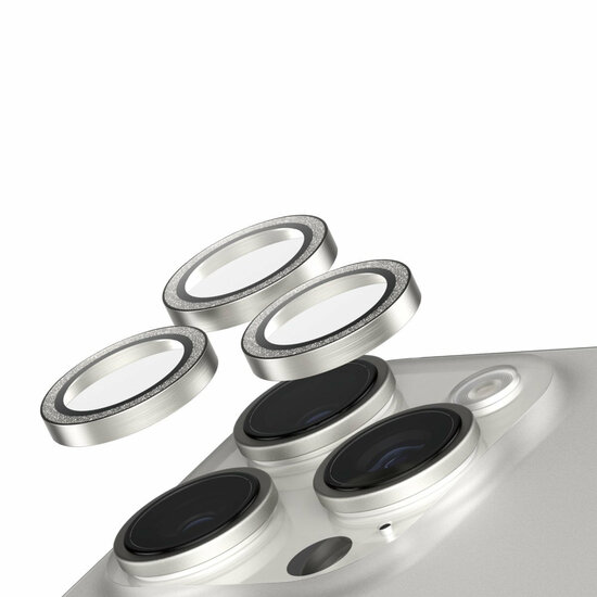 PanzerGlass SAFE iPhone 16 Pro / 16 Pro Max glazen camerabeschermer zilver