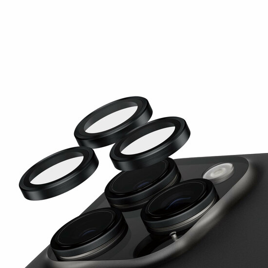 PanzerGlass SAFE iPhone 16 Pro / 16 Pro Max glazen camerabeschermer zwart