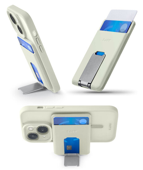 LAUT Flexi Prop MagSafe wallet portemonnee hoesje geel
