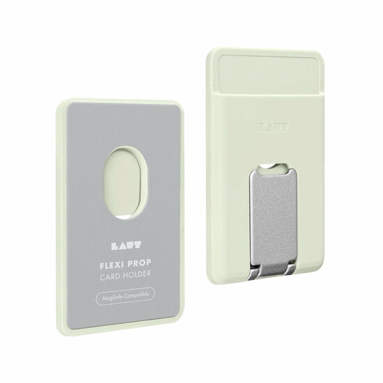 LAUT Flexi Prop MagSafe wallet portemonnee hoesje geel