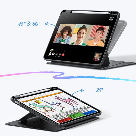 ESR Flip Hybrid iPad Air 11 inch hoesje zwart
