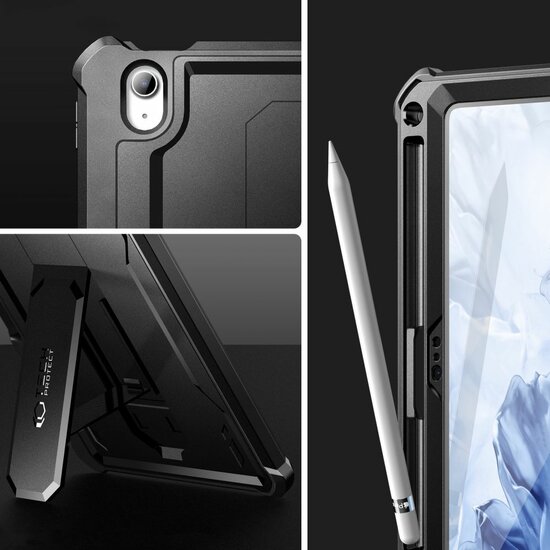 TechProtection Kevlar Pro iPad 2025 11 inch / 2022&nbsp;10,9 inch hoesje zwart
