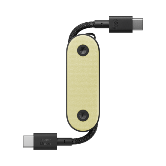Native Union Pocket USB-C naar USB-C kabel geel