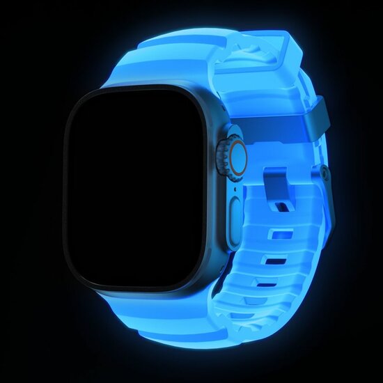 Nomad Rocky Point Apple Watch 49 / 46 /&nbsp;45 mm bandje icy blue / natural