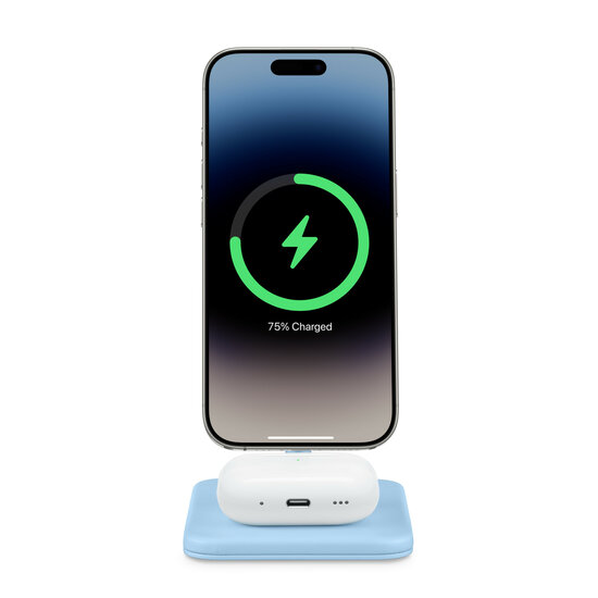 Twelve South HiRise 2 deluxe 2 in 1 MagSafe oplader blauw