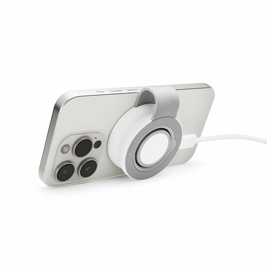 Twelve South ButterFly SE Qi2 2 in 1 reis MagSafe oplader grijs