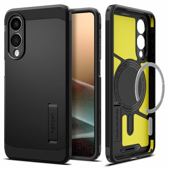 Spigen Tough Armor Galaxy S25 Edge hoesje zwart