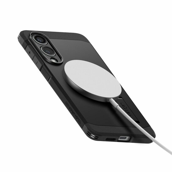 Spigen Tough Armor Galaxy S25 Edge hoesje zwart