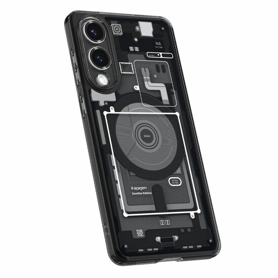 Spigen Ultra Hybrid MagSafe Galaxy S25 Edge hoesje Zero One zwart