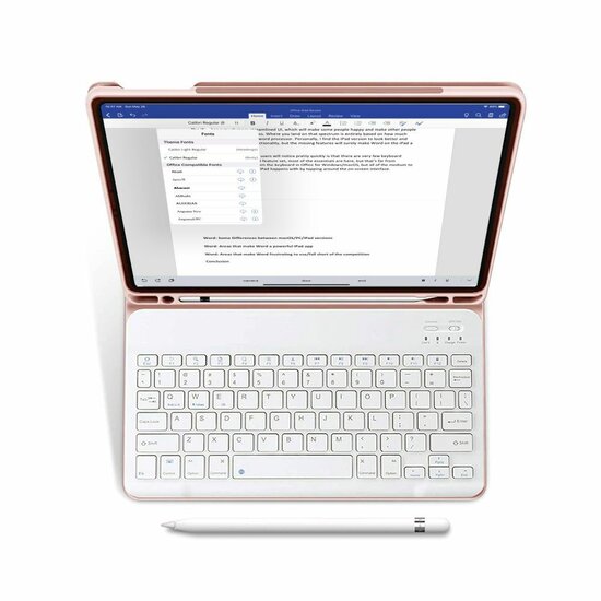 TechProtection KeyBoard iPad 2025 11 inch / 2022 10,9 inch toetsenbordhoesje roze