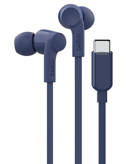 Belkin SoundForm bedrade USB-C-oordopjes blauw