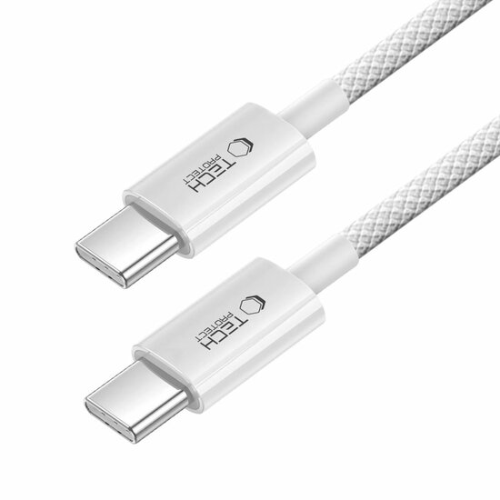TechProtection Boost USB-C naar USB-C&nbsp;kabel 100 cm wit