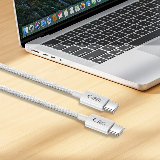 TechProtection Boost USB-C naar USB-C&nbsp;kabel 200 cm wit