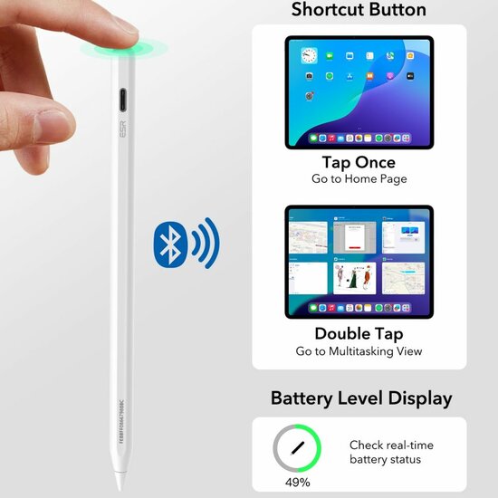 ESR Geo Digital Stylus Pen voor iPad wit
