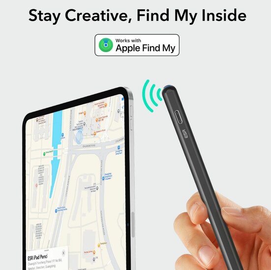 ESR Geo Digital Stylus Pen voor iPad zwart