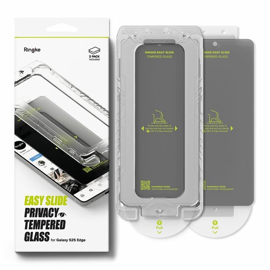 Ringke Easy Slide Galaxy Edge S25 privacy screenprotector