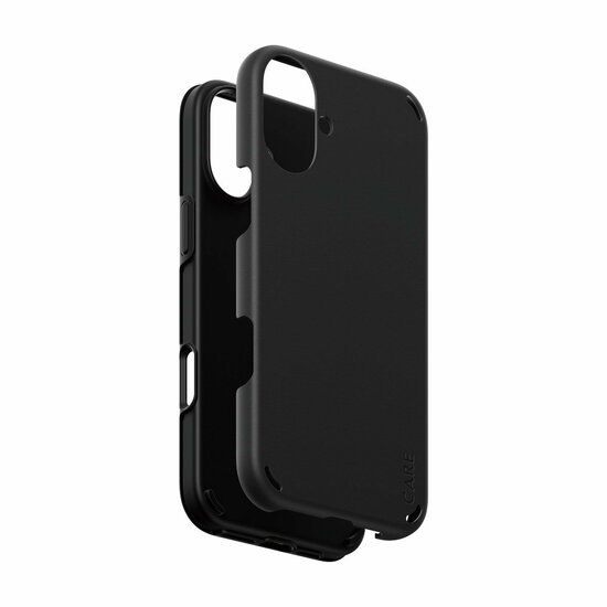PanzerGlass CARE Double Defense iPhone 16 Plus hoesje zwart