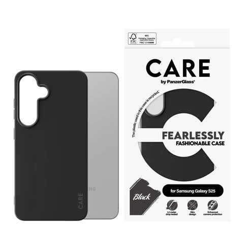 PanzerGlass CARE Galaxy S25 hoesje zwart