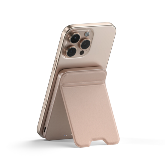 Satechi On-the-Go MagSafe powerbank 5000 mAh met stand roze