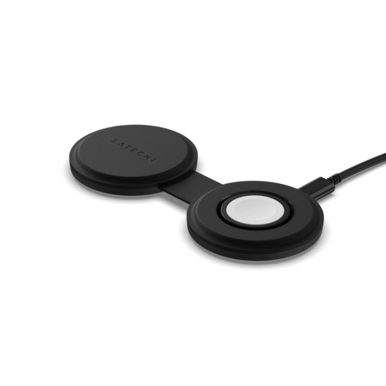Satechi On-the-Go Qi2 MagSafe 2 in 1 oplader zwart