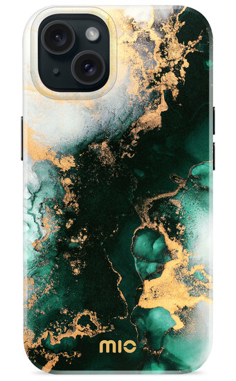 MIO MagSafe iPhone 15 / 14 / 13 hoesje Green Marble