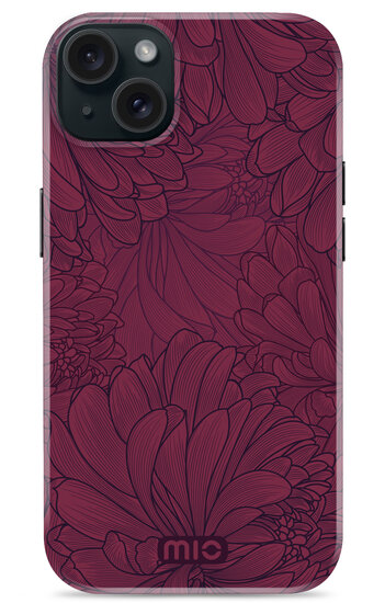 MIO MagSafe iPhone 15 / 14 / 13 hoesje Berry Blooms