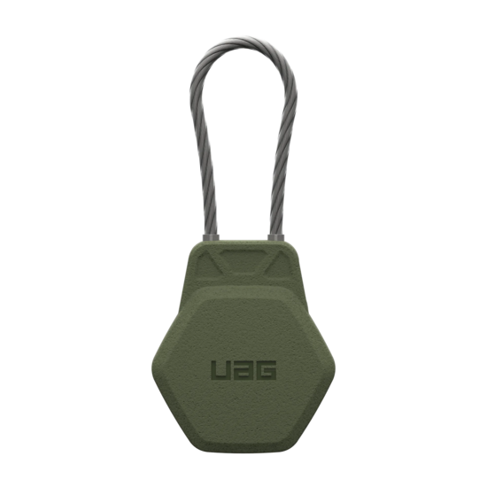 UAG Civilian AirTag sleutelhanger met staalkabel