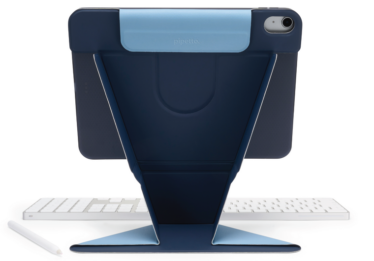 Pipetto Origami Stand iPad Air 11 inch hoesje blauwPipetto Origami Stand iPad Air 11 inch hoesje blauw