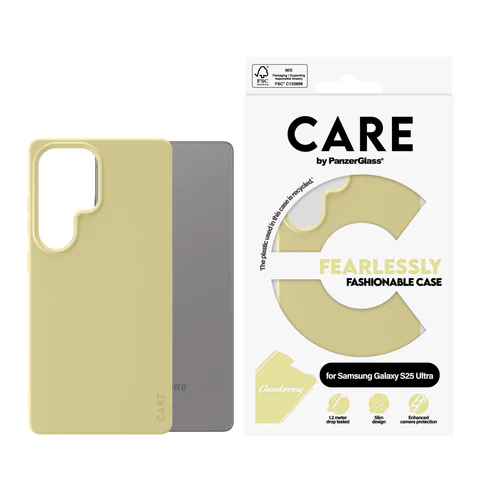 PanzerGlass CARE Galaxy S25 Ultra hoesje geel