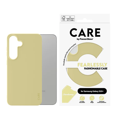 PanzerGlass CARE Galaxy S25+ Plus hoesje geel
