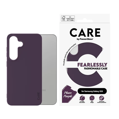 PanzerGlass CARE Galaxy S25 hoesje paars
