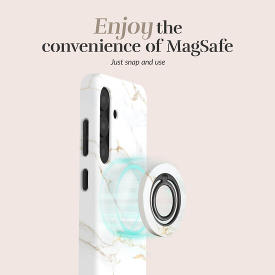 MIO Ring Holder universele MagSafe houder White Marble
