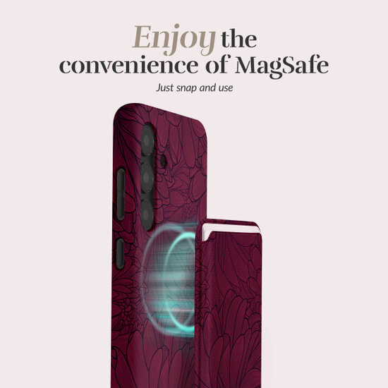 MIO Card Holder MagSafe Wallet Berry Blooms