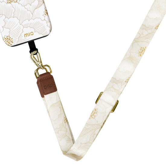 MIO Lanyard universeel draagkoord White Roses
