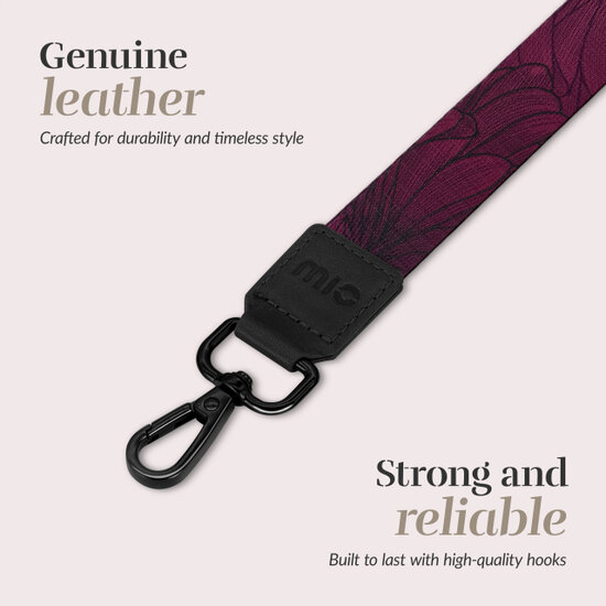 MIO Lanyard universeel draagkoord Berry Blooms