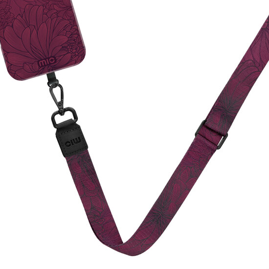 MIO Lanyard universeel draagkoord Berry Blooms